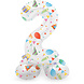 Helium Ballon 2 Jaar Feest Met Standaard Leeg 41cm Helium Ballon 2 Jaar Feest Met Standaard Leeg 41cm