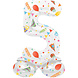 Helium Ballon 5 Jaar Feest Met Standaard Leeg 41cm Helium Ballon 5 Jaar Feest Met Standaard Leeg 41cm