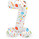 Helium Ballon 7 Jaar Feest Met Standaard Leeg 41cm Helium Ballon 7 Jaar Feest Met Standaard Leeg 41cm