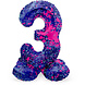 Helium Ballon 3 Jaar Verfspetters Met Standaard Leeg 41cm Helium Ballon 3 Jaar Verfspetters Met Standaard Leeg 41cm