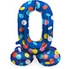 Helium Ballon 0 Jaar Stippen Met Standaard Leeg 41cm Helium Ballon 0 Jaar Stippen Met Standaard Leeg 41cm