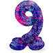 Helium Ballon 9 Jaar Verfspetters Met Standaard Leeg 41cm Helium Ballon 9 Jaar Verfspetters Met Standaard Leeg 41cm
