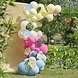 Gekleurde Ballonnenboog Bladeren En Bloemen Gekleurde Ballonnenboog Bladeren En Bloemen