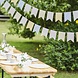 Garland Blossom Print Flag Garland with Scalloped Edge Garland Blossom Print Flag Garland with Scalloped Edge