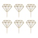 Cocktailprikkers Diamanten 5,3cm 6st Cocktailprikkers Diamanten 5,3cm 6st