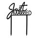Bruiloft Taarttopper Just Married 12cm Bruiloft Taarttopper Just Married 12cm