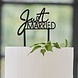 Bruiloft Taarttopper Just Married 12cm Bruiloft Taarttopper Just Married 12cm