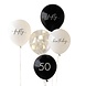 Balloon Bundle 50th Birthday Black, Nude, Cream, Champagne Chrome Balloon Bundle 50th Birthday Black, Nude, Cream, Champagne Chrome