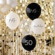 Balloon Bundle 50th Birthday Black, Nude, Cream, Champagne Chrome Balloon Bundle 50th Birthday Black, Nude, Cream, Champagne Chrome