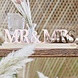 Decoration Mr & Mrs Table Decoration Rose Gold Acyrlic on Wood Decoration Mr & Mrs Table Decoration Rose Gold Acyrlic on Wood