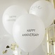 Ballonnen Happy Anniversary 30cm 5st Ballonnen Happy Anniversary 30cm 5st