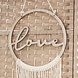 Beige Hangdecoratie Love 25,5cm Beige Hangdecoratie Love 25,5cm