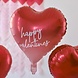 Ballonnen Folie Ombre Harten 45cm 5st Ballonnen Folie Ombre Harten 45cm 5st