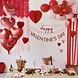 Ballonnen Folie Ombre Harten 45cm 5st Ballonnen Folie Ombre Harten 45cm 5st