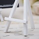 Witte Ezel Standaard 12cm 3st Witte Ezel Standaard 12cm 3st