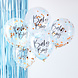 Blauwe Confetti Ballonnen Baby Boy 30cm 5st Blauwe Confetti Ballonnen Baby Boy 30cm 5st