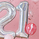 Ballonnen Set 21 Jaar Confetti 2 delig Ballonnen Set 21 Jaar Confetti 2 delig