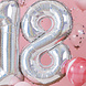 Ballonnen Set 18 Jaar Confetti 2 delig Ballonnen Set 18 Jaar Confetti 2 delig