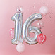 Ballonnen Set 16 Jaar Confetti 2 delig Ballonnen Set 16 Jaar Confetti 2 delig