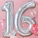Ballonnen Set 16 Jaar Confetti 2 delig Ballonnen Set 16 Jaar Confetti 2 delig