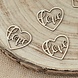 Tafelconfetti Love Hart Hout 3,5cm 24st Tafelconfetti Love Hart Hout 3,5cm 24st