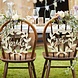 Stoeldecoratie Bride & Groom 31cm 2st Stoeldecoratie Bride & Groom 31cm 2st