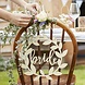 Stoeldecoratie Bride & Groom 31cm 2st Stoeldecoratie Bride & Groom 31cm 2st