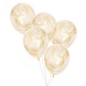 Gouden Confetti Ballon Engelen Haar 30cm 5st Gouden Confetti Ballon Engelen Haar 30cm 5st