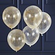 Gouden Confetti Ballon Engelen Haar 30cm 5st Gouden Confetti Ballon Engelen Haar 30cm 5st