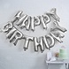 Zilveren Happy Birthday Ballonnen Set 35cm Zilveren Happy Birthday Ballonnen Set 35cm