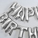 Zilveren Happy Birthday Ballonnen Set 35cm Zilveren Happy Birthday Ballonnen Set 35cm