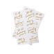 Gouden Nep Tattoos Hooray 4cm 16st Gouden Nep Tattoos Hooray 4cm 16st