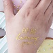 Gouden Nep Tattoos Hooray 4cm 16st Gouden Nep Tattoos Hooray 4cm 16st