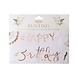 Rose Gouden Happy Birthday Letterslinger 2m Rose Gouden Happy Birthday Letterslinger 2m