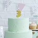 Gouden Kaars 3 Jaar Glitters 6cm Gouden Kaars 3 Jaar Glitters 6cm