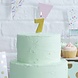 Gouden Kaars 7 Jaar Glitters 6cm Gouden Kaars 7 Jaar Glitters 6cm