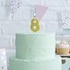 Gouden Kaars 8 Jaar Glitters 6cm Gouden Kaars 8 Jaar Glitters 6cm