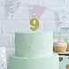 Gouden Kaars 9 Jaar Glitters 6cm Gouden Kaars 9 Jaar Glitters 6cm