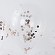 Rose Gouden Confetti Ballonnen 30cm 5st Rose Gouden Confetti Ballonnen 30cm 5st