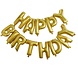 Gouden Happy Birthday Ballonnen Set 35cm Gouden Happy Birthday Ballonnen Set 35cm