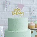 Gouden Happy Birthday Kaars Glitters 10cm Gouden Happy Birthday Kaars Glitters 10cm