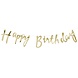 Gouden Happy Birthday Letterslinger 1,8m Gouden Happy Birthday Letterslinger 1,8m