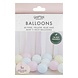 Ballonnen Pastel 13cm 40st Ballonnen Pastel 13cm 40st