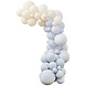 Balloon Arch Blue, Cream & White Balloon Arch Blue, Cream & White