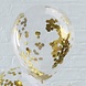 Gouden Confetti Ballonnen 30cm 5st Gouden Confetti Ballonnen 30cm 5st