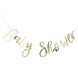 Gouden Letterslinger Baby Shower 1,5m Gouden Letterslinger Baby Shower 1,5m