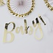Gouden Letterslinger Oh Baby 1,5m Gouden Letterslinger Oh Baby 1,5m