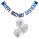 Blauwe Ballonnen Set Happy Birthday Dickhead 2,5m Blauwe Ballonnen Set Happy Birthday Dickhead 2,5m
