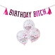 Roze Ballonnen Set Happy Birthday Bitch 2,5m Roze Ballonnen Set Happy Birthday Bitch 2,5m