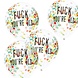 Doorzichtige Confetti Ballonnen Fuck You'Re Old 30cm 5st Doorzichtige Confetti Ballonnen Fuck You'Re Old 30cm 5st